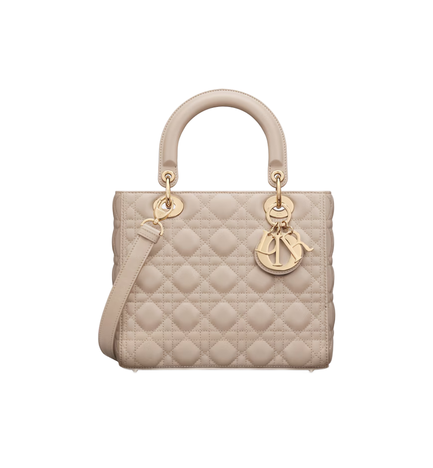 Medium Lady Dior Bag - M0565ONGE_M51U 1 Medium Lady Dior Bag - M0565ONGE_M51U 1