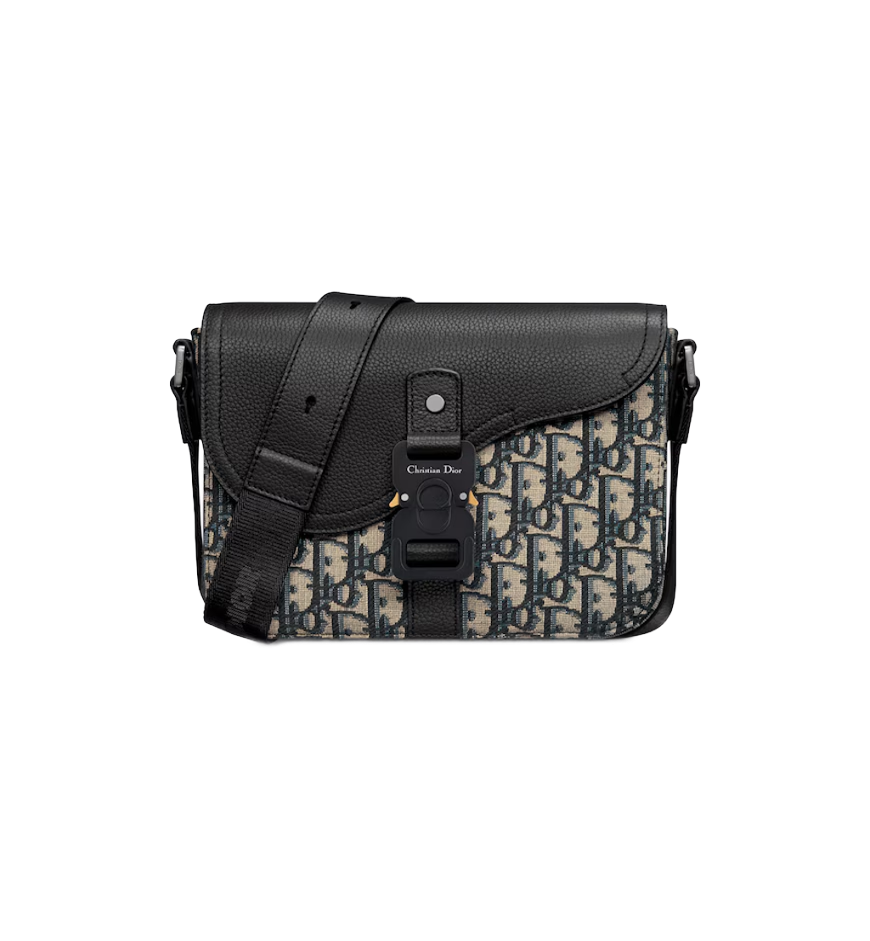 Small Saddle Messenger Bag with Flap - 1ADPO049YKS_H27E 1 Small Saddle Messenger Bag with Flap - 1ADPO049YKS_H27E 1