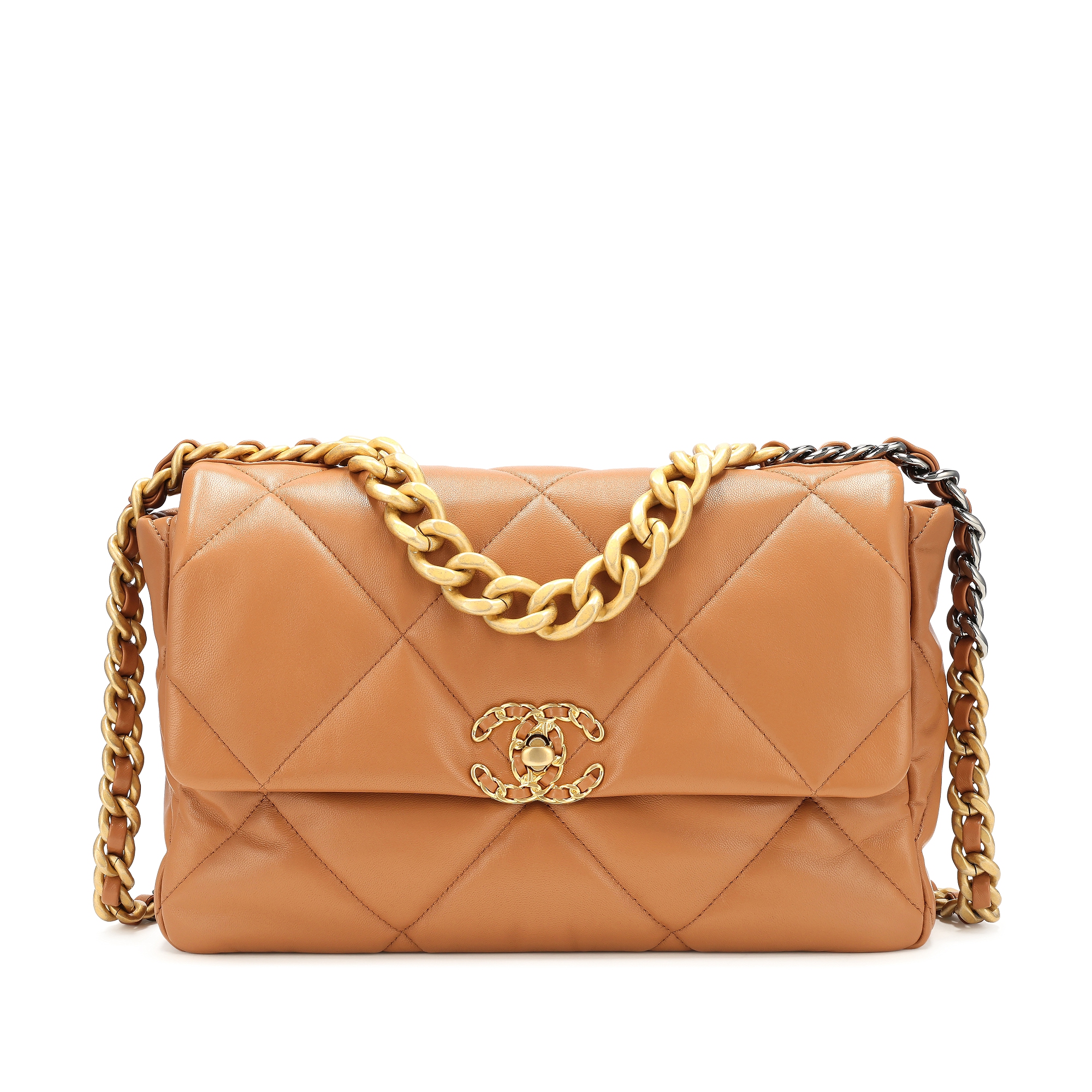 Caramel Quilted Lambskin Medium 19 1 Caramel Quilted Lambskin Medium 19 1