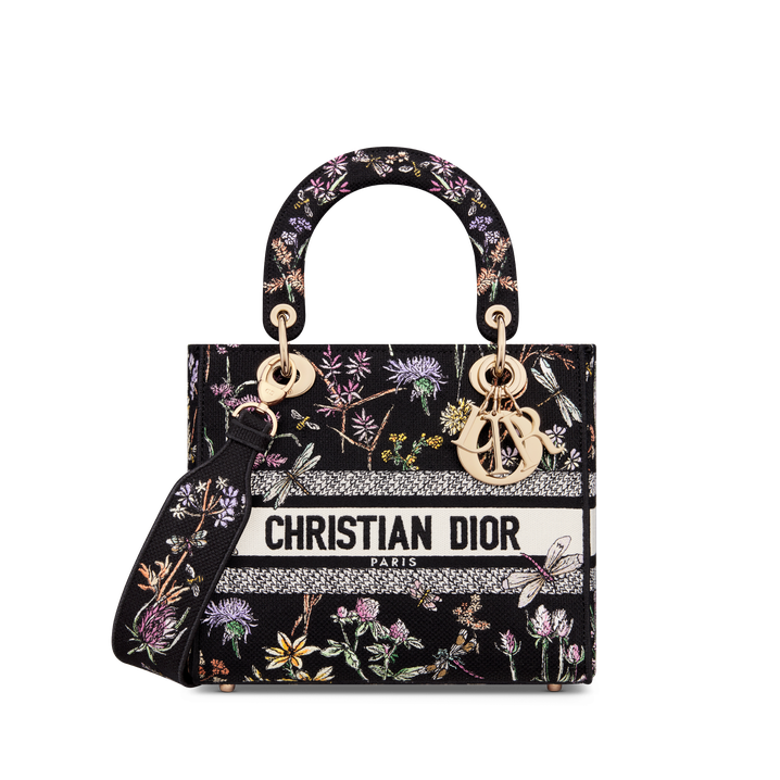 Medium Lady D-Lite Bag - M0565OEGM_M911 1 Medium Lady D-Lite Bag - M0565OEGM_M911 1