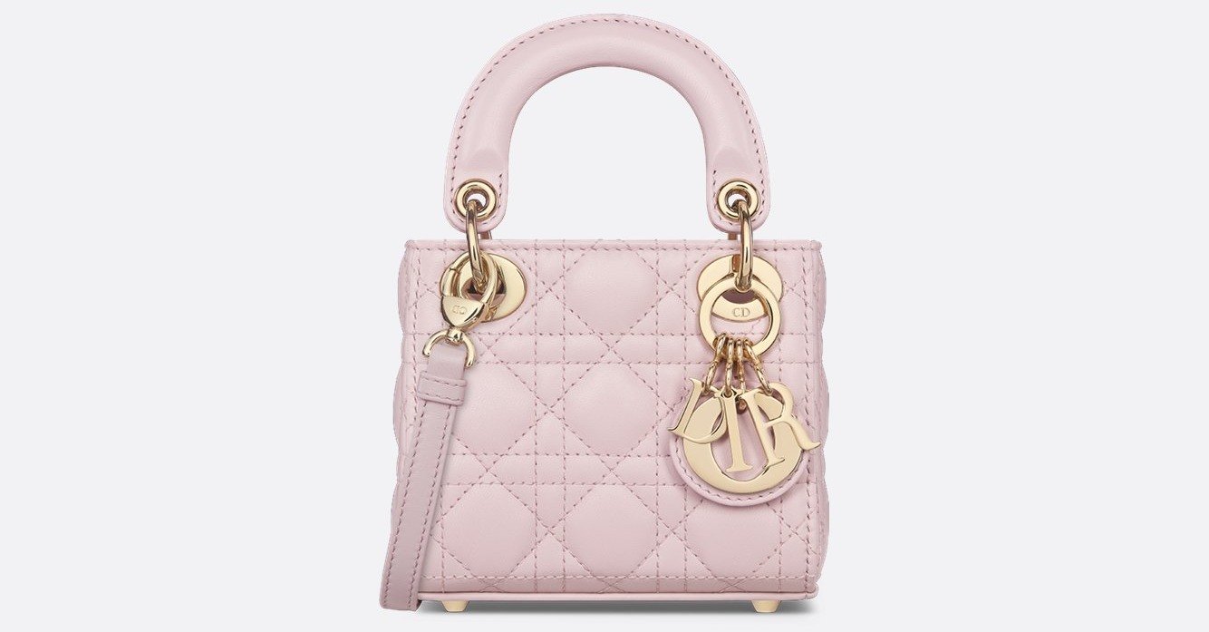 Lady Dior Micro Bag - Pale Pink Cannage Lambskin 1 Lady Dior Micro Bag - Pale Pink Cannage Lambskin 1