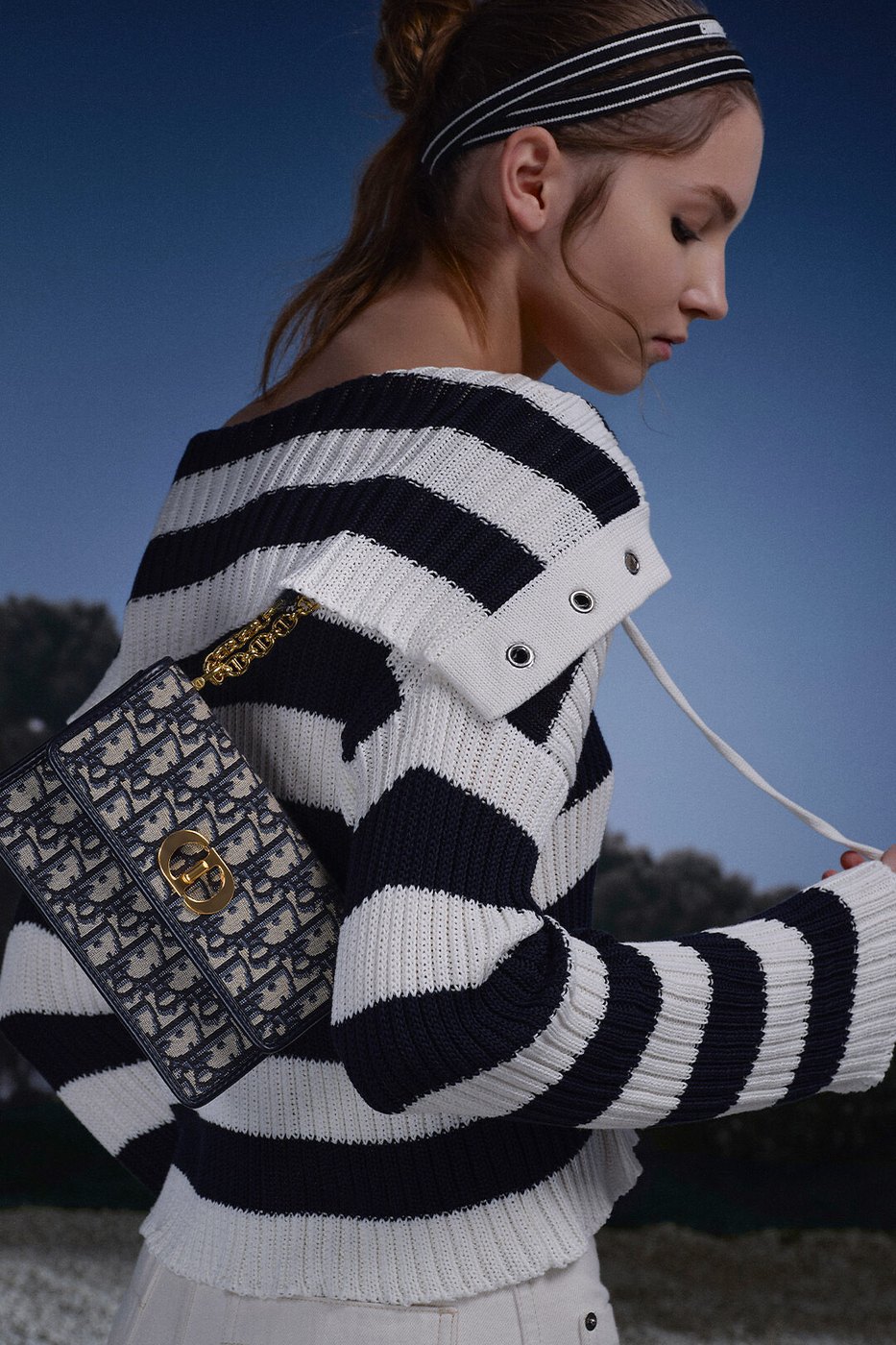 Miss Caro Mini Bag - Blue Dior Oblique Jacquard 1 Miss Caro Mini Bag - Blue Dior Oblique Jacquard 1
