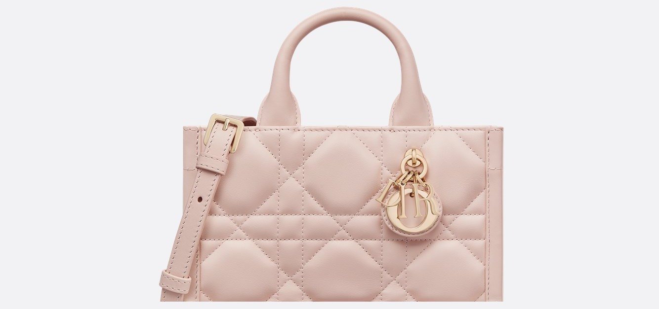 Mini Dior Book Tote - Powder Pink Macrocannage Calfskin (21.5 x 13 x 7.5 cm) 1 Mini Dior Book Tote - Powder Pink Macrocannage Calfskin (21.5 x 13 x 7.5 cm) 1