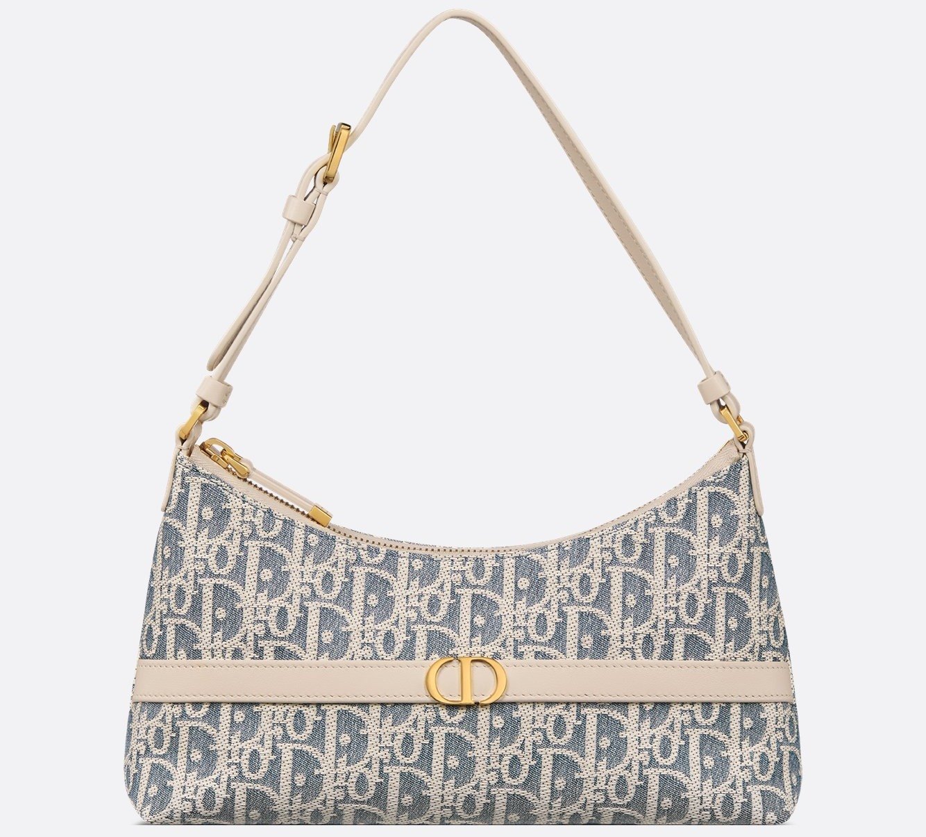 30 Montaigne Cigale Mini Bag - Blue Dior Oblique Chambray with Raffia Effect and Light Biscuit Smooth Calfskin 1 30 Montaigne Cigale Mini Bag - Blue Dior Oblique Chambray with Raffia Effect and Light Biscuit Smooth Calfskin 1