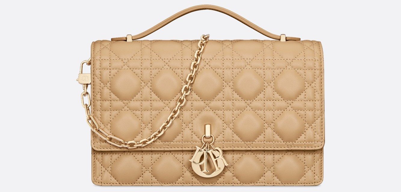 My Dior Top Handle Bag - Biscuit Cannage Lambskin 1 My Dior Top Handle Bag - Biscuit Cannage Lambskin 1