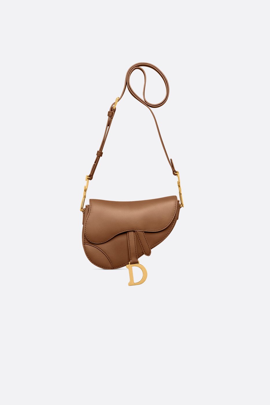 Mini Soft Saddle Bag with Strap - Camel Vintage Smooth Calfskin 1 Mini Soft Saddle Bag with Strap - Camel Vintage Smooth Calfskin 1