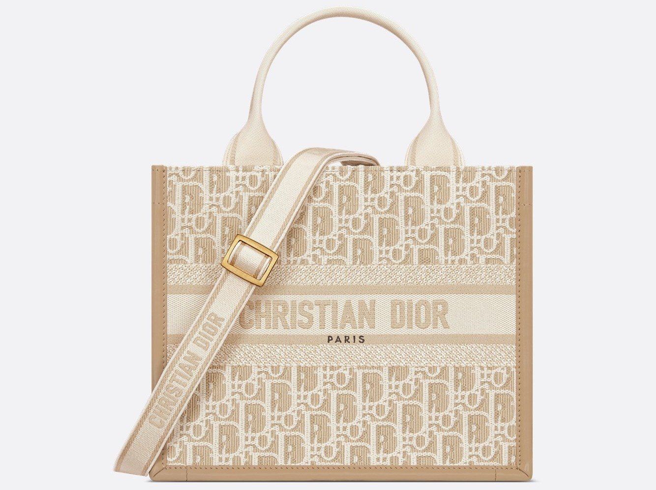 Small Dior Book Tote - Natural Dior Oblique Embroidery and Calfskin (26.5 x 22 x 14 cm) 1 Small Dior Book Tote - Natural Dior Oblique Embroidery and Calfskin (26.5 x 22 x 14 cm) 1