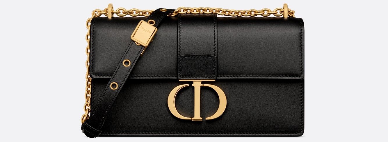 30 Montaigne East-West Bag with Chain - Black Calfskin 1 30 Montaigne East-West Bag with Chain - Black Calfskin 1