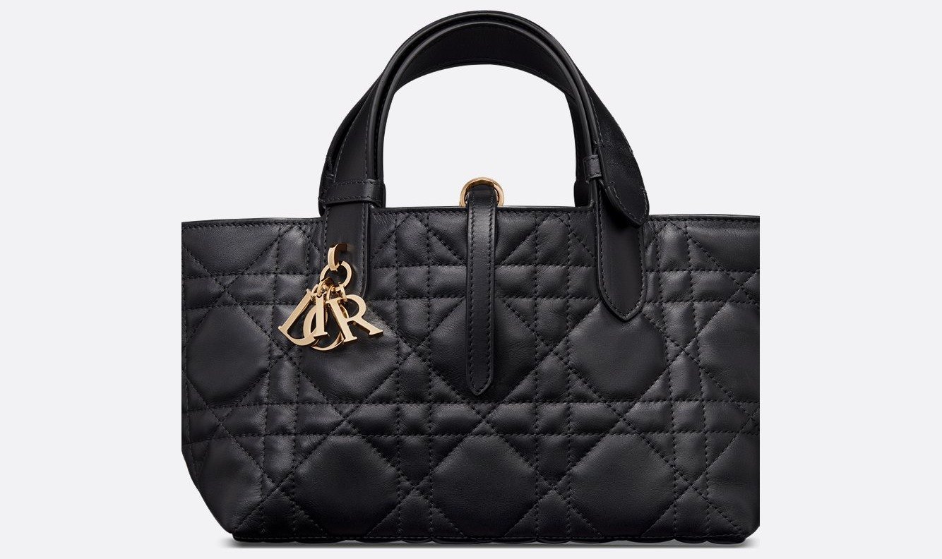 Small Dior Toujours Bag - Black Macrocannage Calfskin 1 Small Dior Toujours Bag - Black Macrocannage Calfskin 1