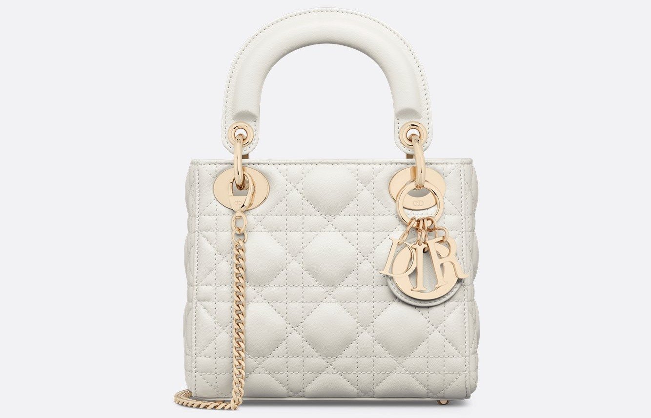 Mini Lady Dior Bag - Latte Cannage Lambskin 1 Mini Lady Dior Bag - Latte Cannage Lambskin 1