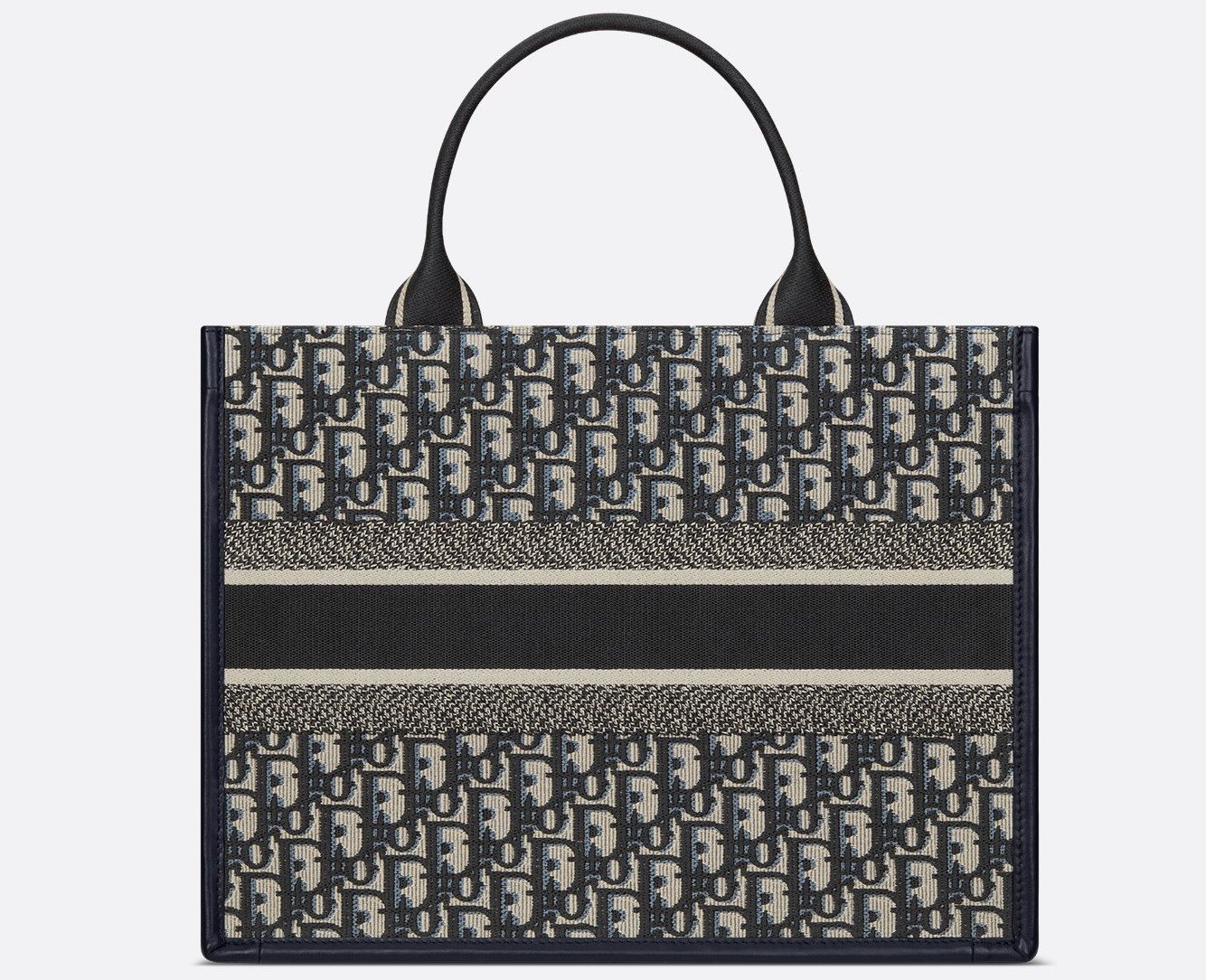 Medium Dior Book Tote - Blue Dior Oblique Embroidery and Calfskin (36.5 x 28 x 16.5 cm) 1 Medium Dior Book Tote - Blue Dior Oblique Embroidery and Calfskin (36.5 x 28 x 16.5 cm) 1
