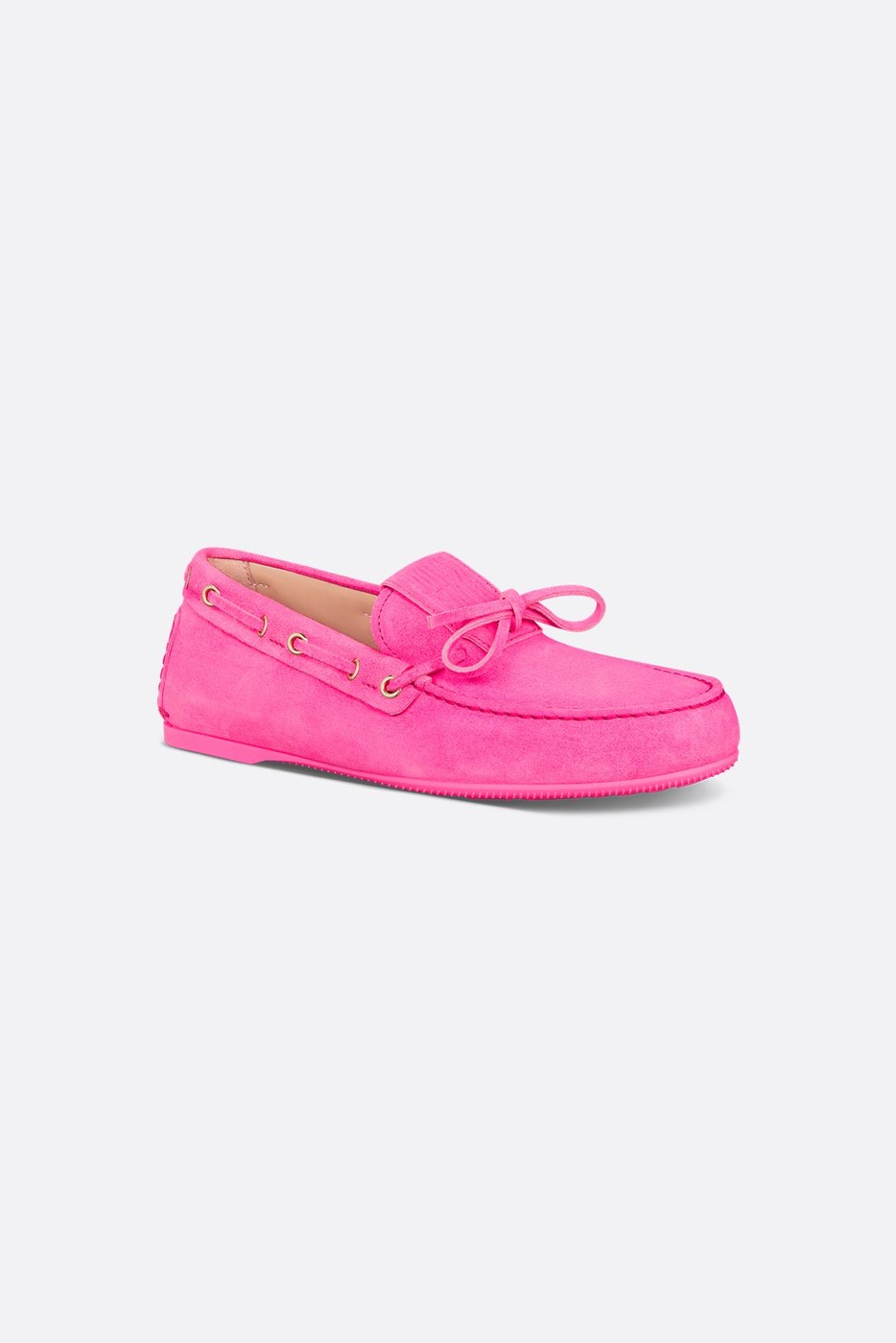 Miss Dior Street Loafer - Fluorescent Pink Suede Calfskin 1 Miss Dior Street Loafer - Fluorescent Pink Suede Calfskin 1