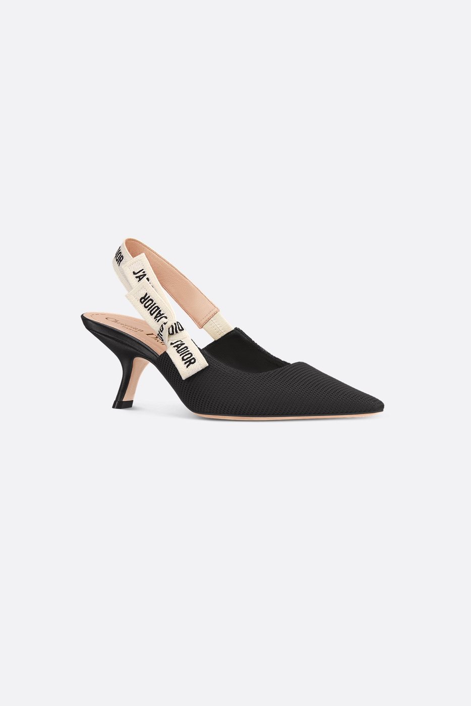 J'Adior Slingback Pump - Black Technical Fabric 1 J'Adior Slingback Pump - Black Technical Fabric 1