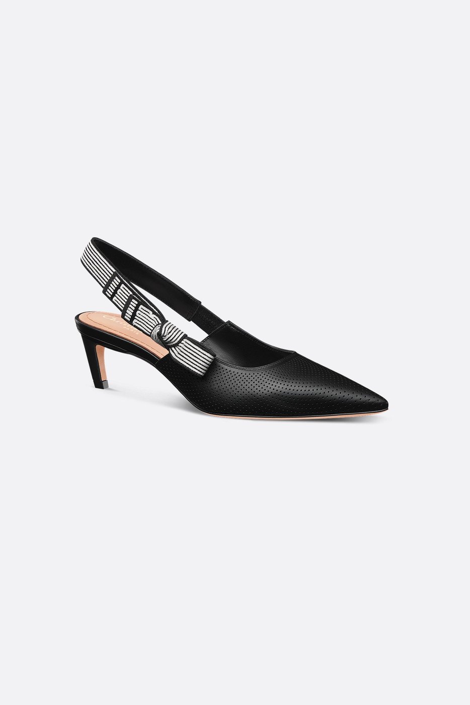 Dior Toujours Slingback Pump - Black Perforated Supple Lambskin 1 Dior Toujours Slingback Pump - Black Perforated Supple Lambskin 1