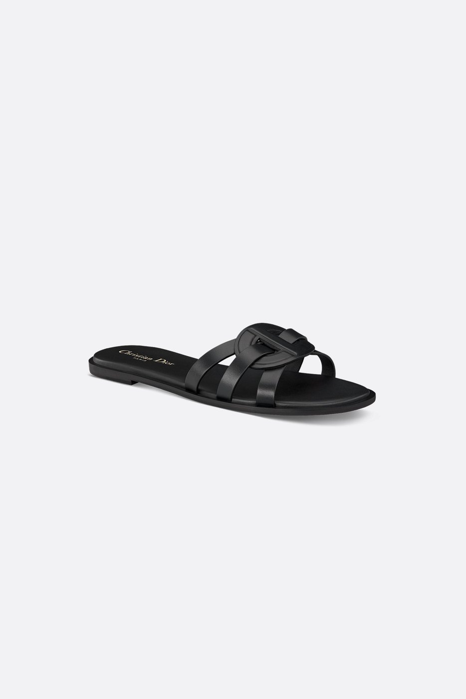 D-Club Slide - Black Calfskin 1 D-Club Slide - Black Calfskin 1