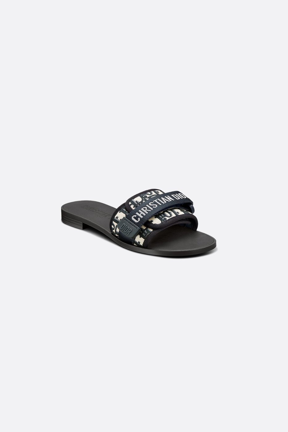 Dio(r)evolution Slide - Shiny Technical Fabric with Deep Blue Dior Oblique Print 1 Dio(r)evolution Slide - Shiny Technical Fabric with Deep Blue Dior Oblique Print 1