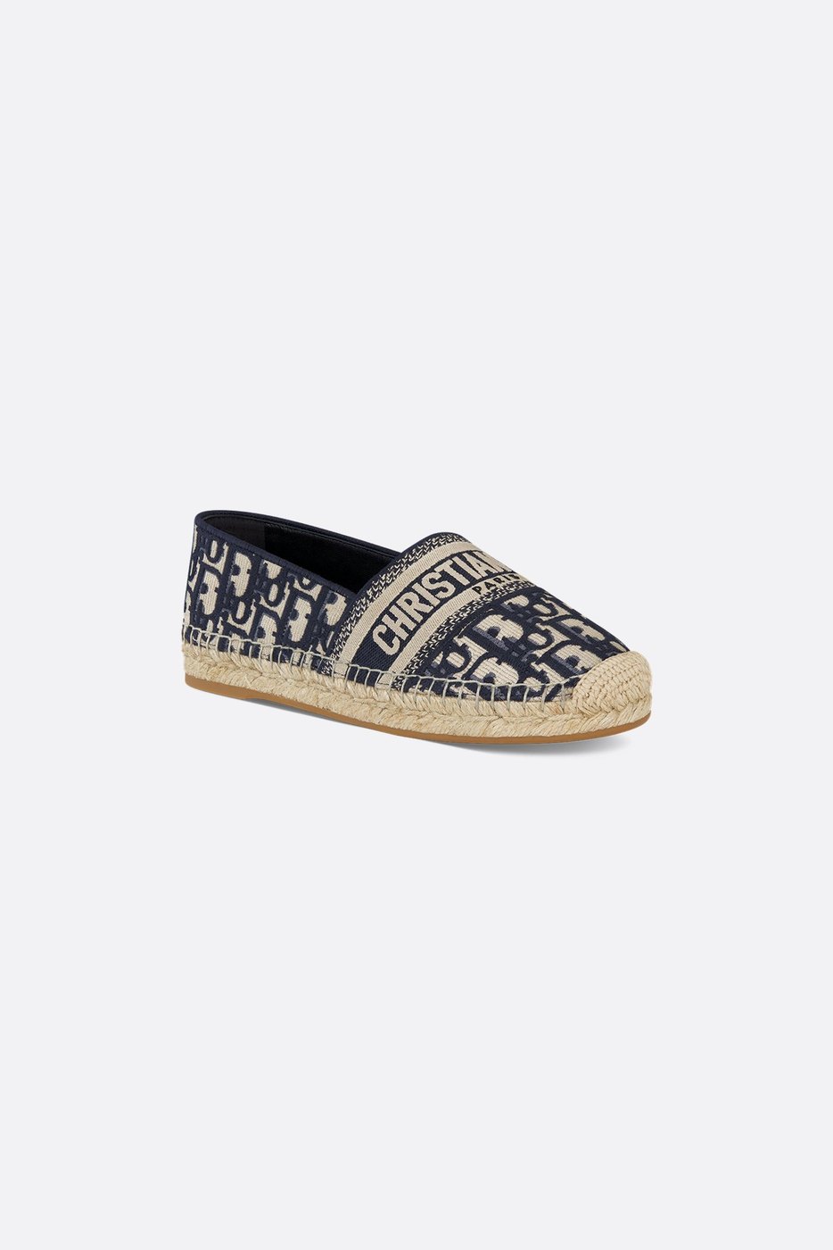 Dior Granville Espadrille - Deep Blue Dior Oblique Embroidered Cotton 1 Dior Granville Espadrille - Deep Blue Dior Oblique Embroidered Cotton 1