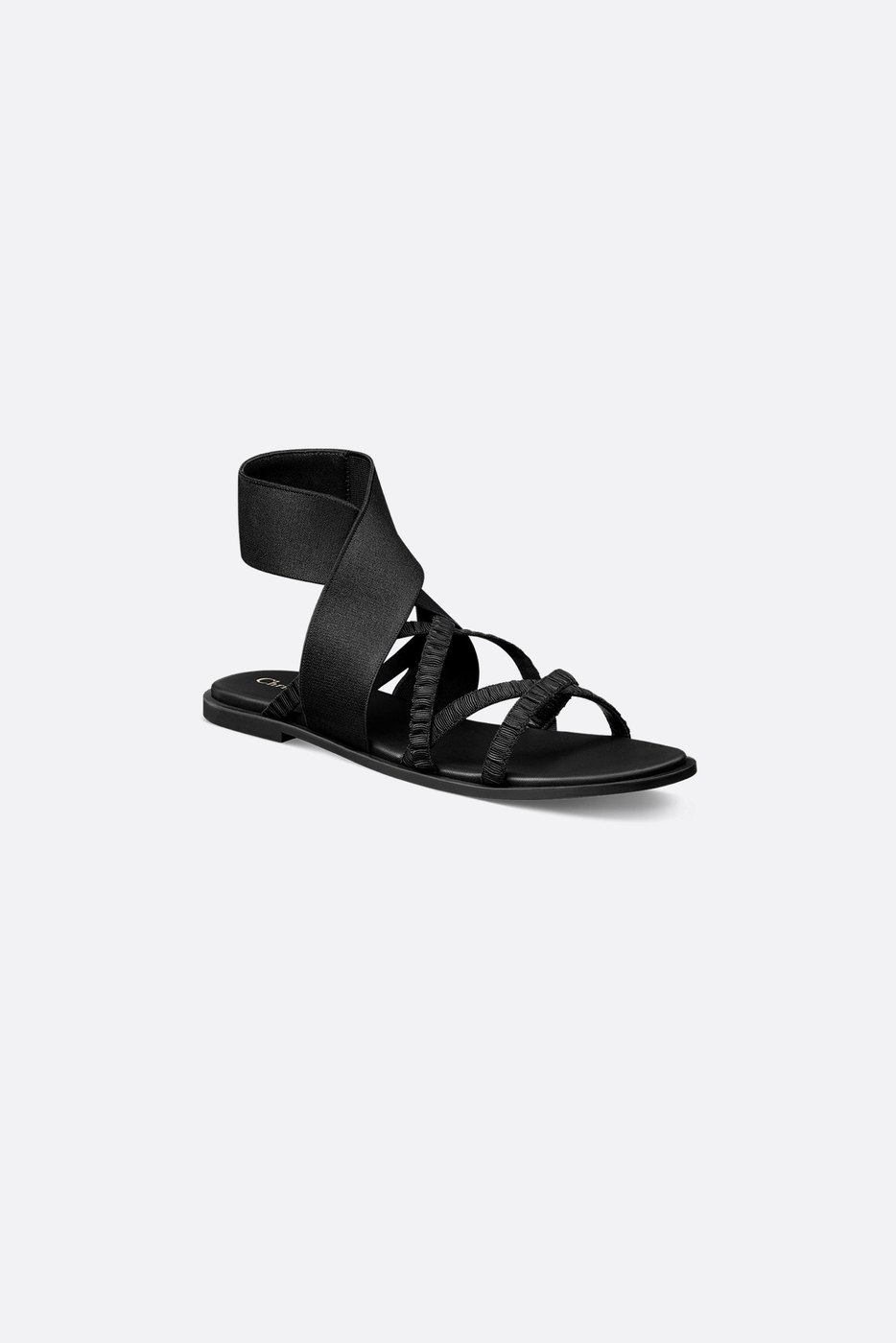 Dior Shade Sandal - Black Elastic Straps 1 Dior Shade Sandal - Black Elastic Straps 1