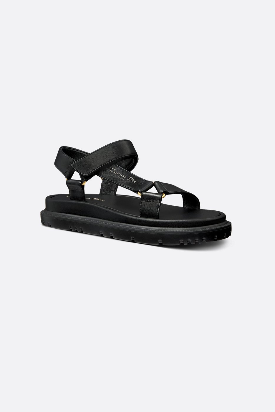 D-Wave Sandal - Black Lambskin 1 D-Wave Sandal - Black Lambskin 1