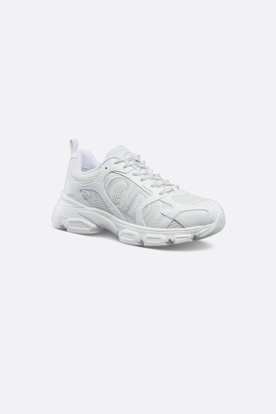 Dior Chrono Sneaker - Mesh and White Leather-Effect Panels 1 Dior Chrono Sneaker - Mesh and White Leather-Effect Panels 1