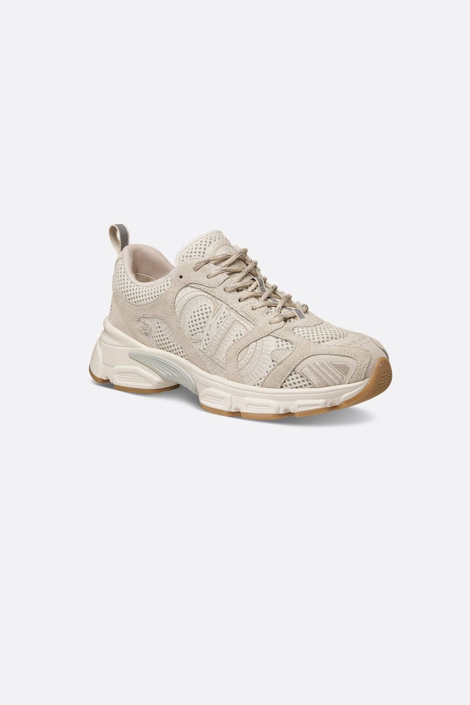 Dior Chrono Sneaker - Beige Mesh and Suede Calfskin 1 Dior Chrono Sneaker - Beige Mesh and Suede Calfskin 1