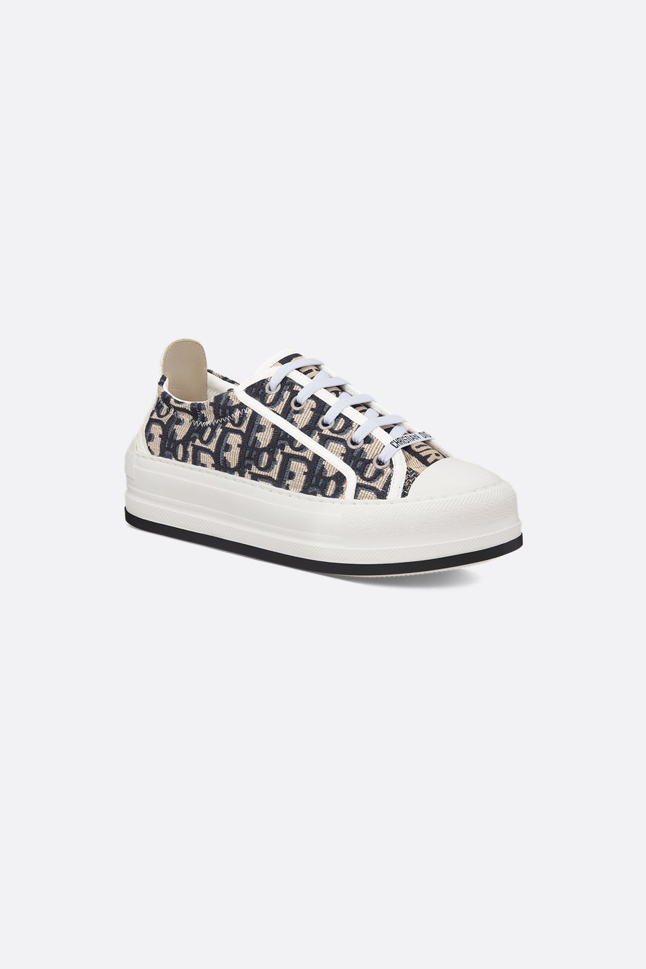 Walk'n'Dior Platform Sneaker - Deep Blue Dior Oblique Embroidered Cotton 1 Walk'n'Dior Platform Sneaker - Deep Blue Dior Oblique Embroidered Cotton 1