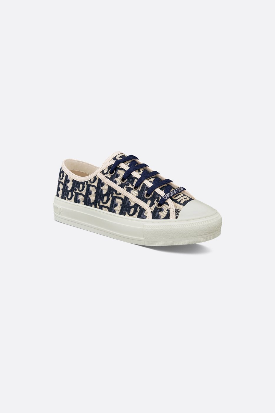 Walk'n'Dior Sneaker - Deep Blue Dior Oblique Embroidered Cotton 1 Walk'n'Dior Sneaker - Deep Blue Dior Oblique Embroidered Cotton 1