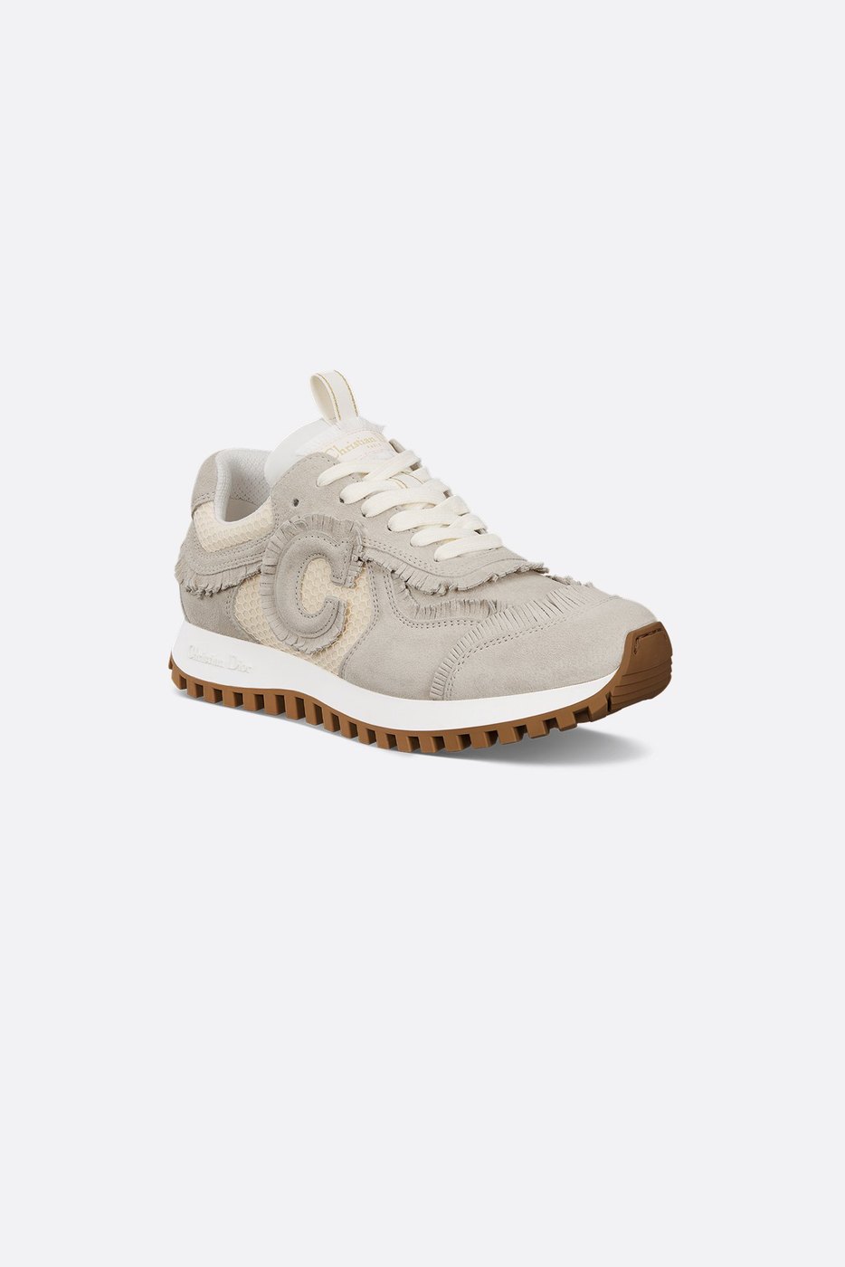 C'est Dior Sneaker - Ecru Suede Calfskin and Mesh 1 C'est Dior Sneaker - Ecru Suede Calfskin and Mesh 1