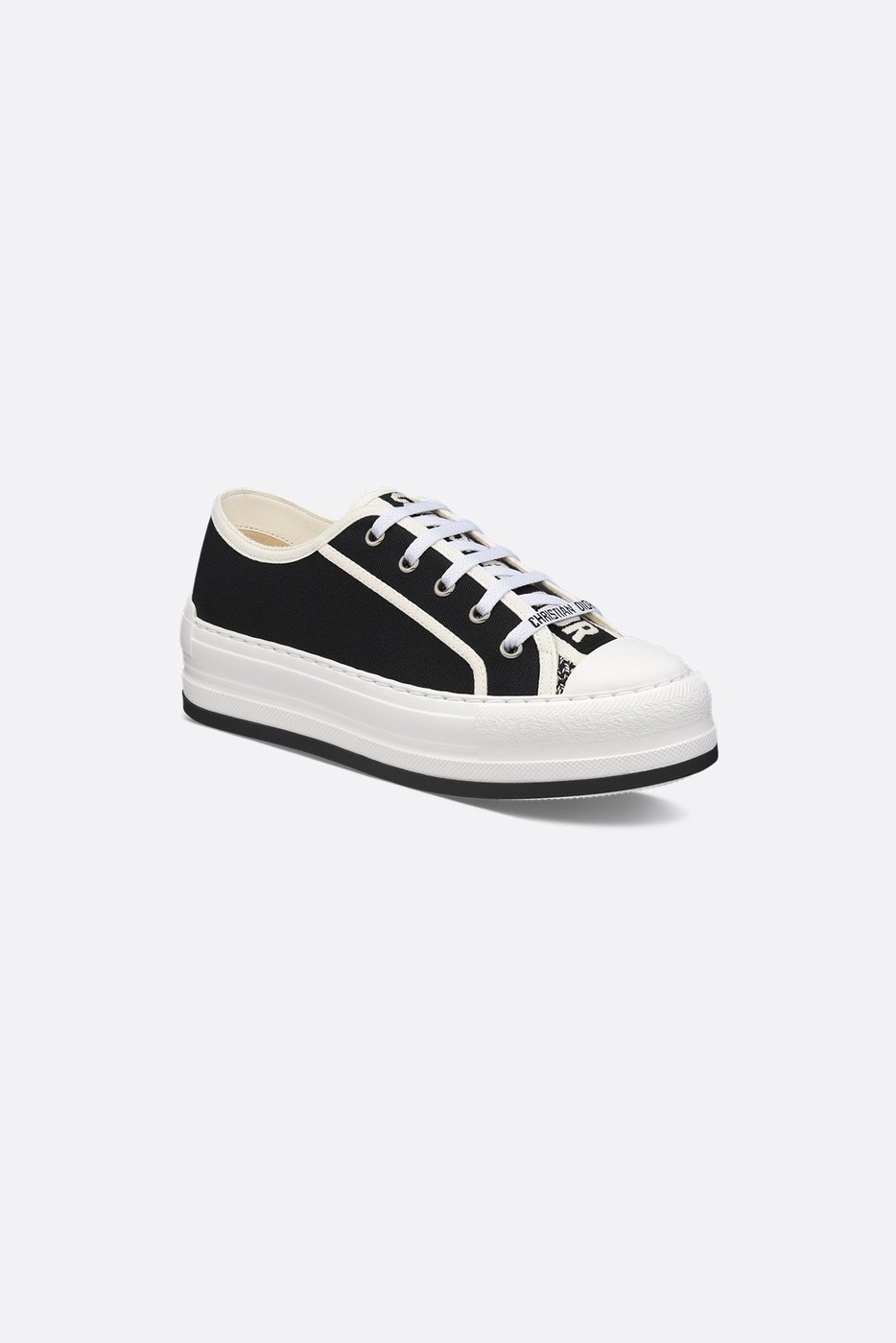 Walk'n'Dior Platform Sneaker - Black Cotton 1 Walk'n'Dior Platform Sneaker - Black Cotton 1