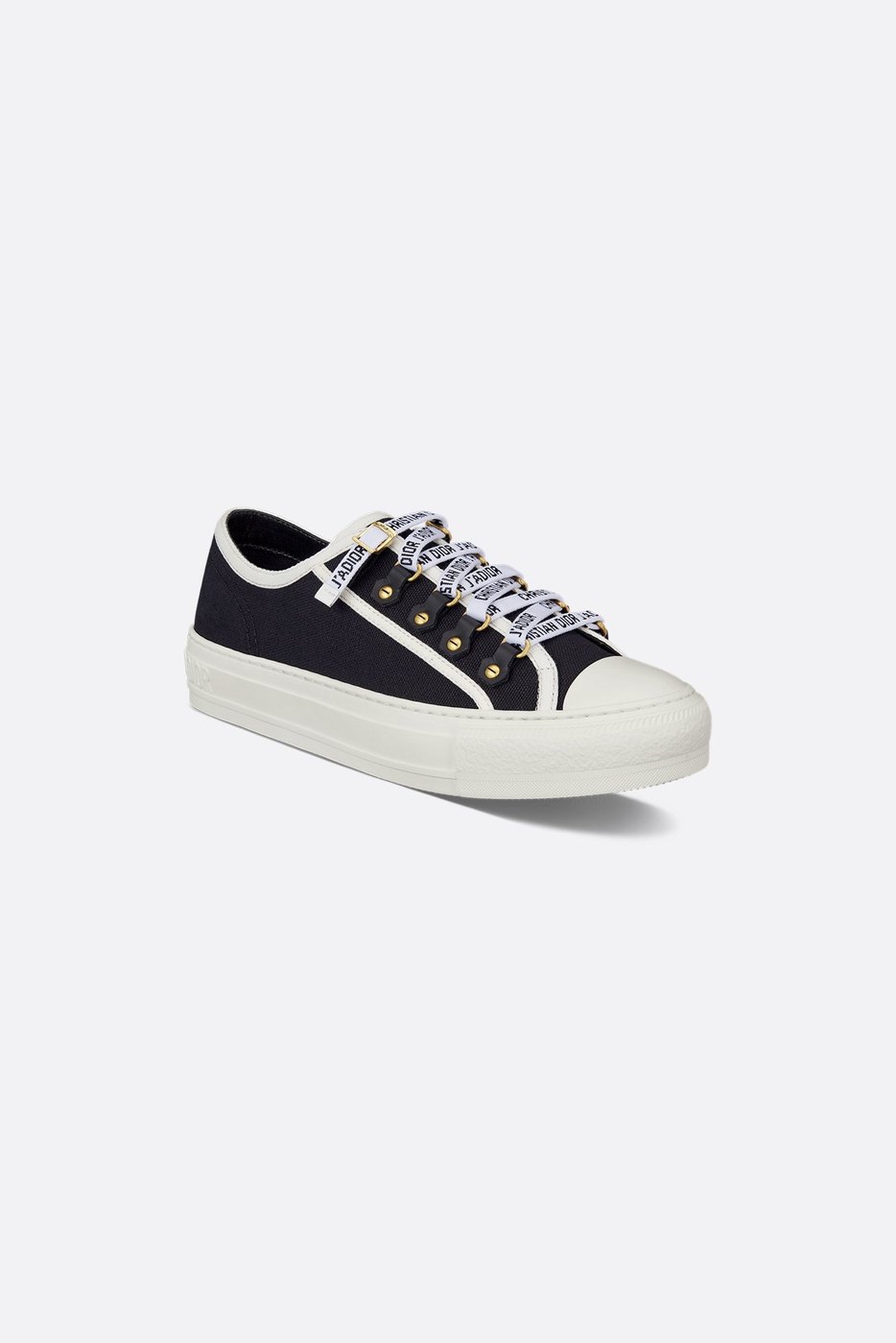 Walk'n'Dior Sneaker - Black Cotton Canvas 1 Walk'n'Dior Sneaker - Black Cotton Canvas 1