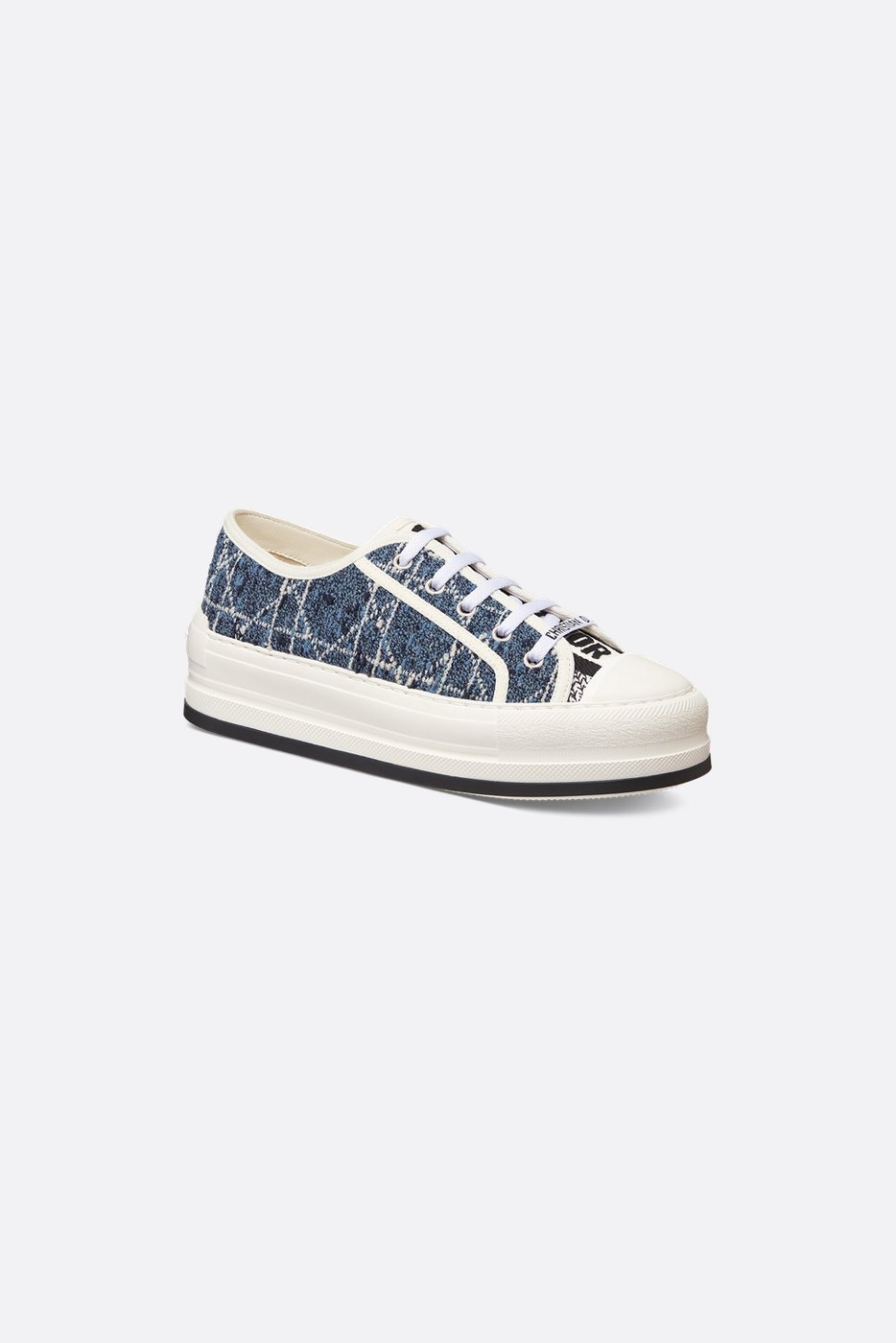Walk'n'Dior Platform Sneaker - Denim Blue Cannage Tweed 1 Walk'n'Dior Platform Sneaker - Denim Blue Cannage Tweed 1