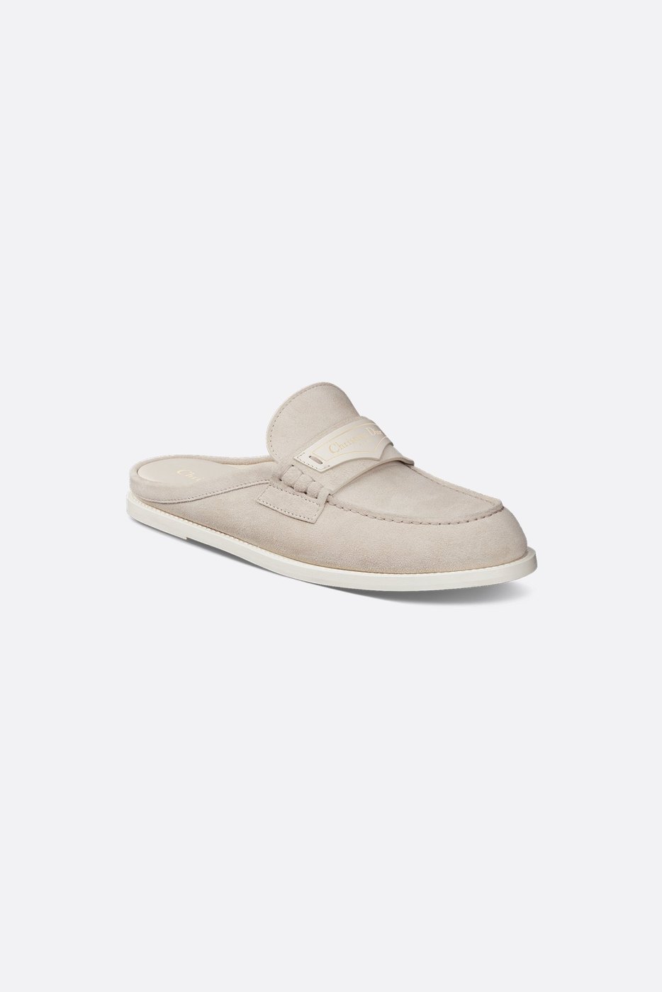 Dior Boy Mule - Light Beige Suede Calfskin 1 Dior Boy Mule - Light Beige Suede Calfskin 1
