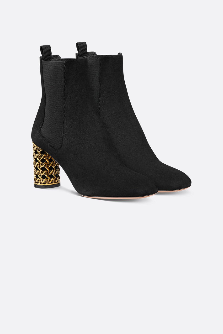 Dior Icon Heeled Ankle Boot - Black Suede Goatskin 1 Dior Icon Heeled Ankle Boot - Black Suede Goatskin 1