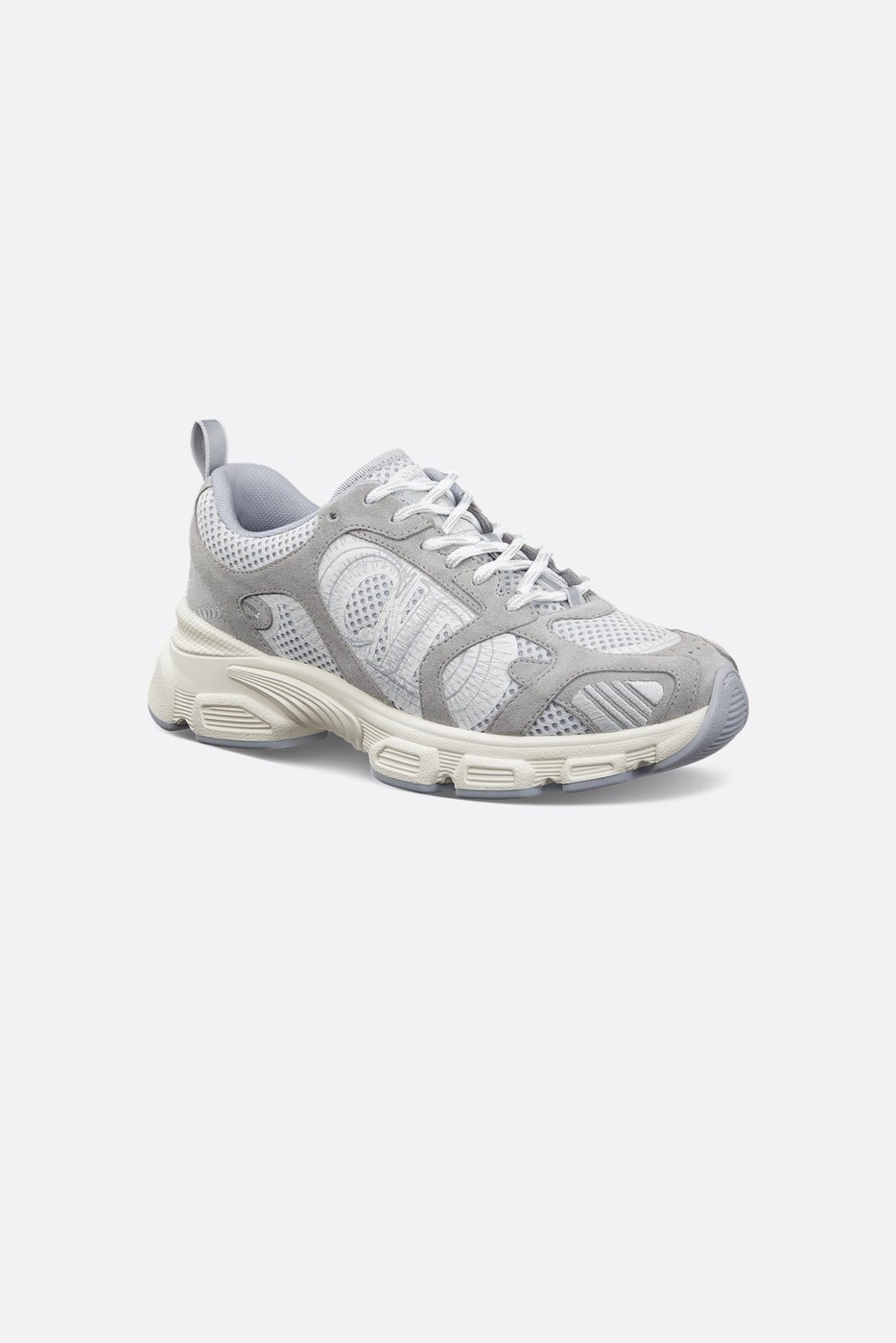 Dior Chrono Sneaker - Gray Mesh and Suede Calfskin 1 Dior Chrono Sneaker - Gray Mesh and Suede Calfskin 1