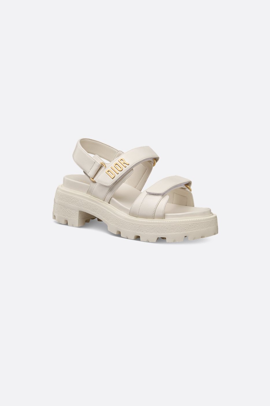 Dioract Platform Sandal - White Lambskin 1 Dioract Platform Sandal - White Lambskin 1