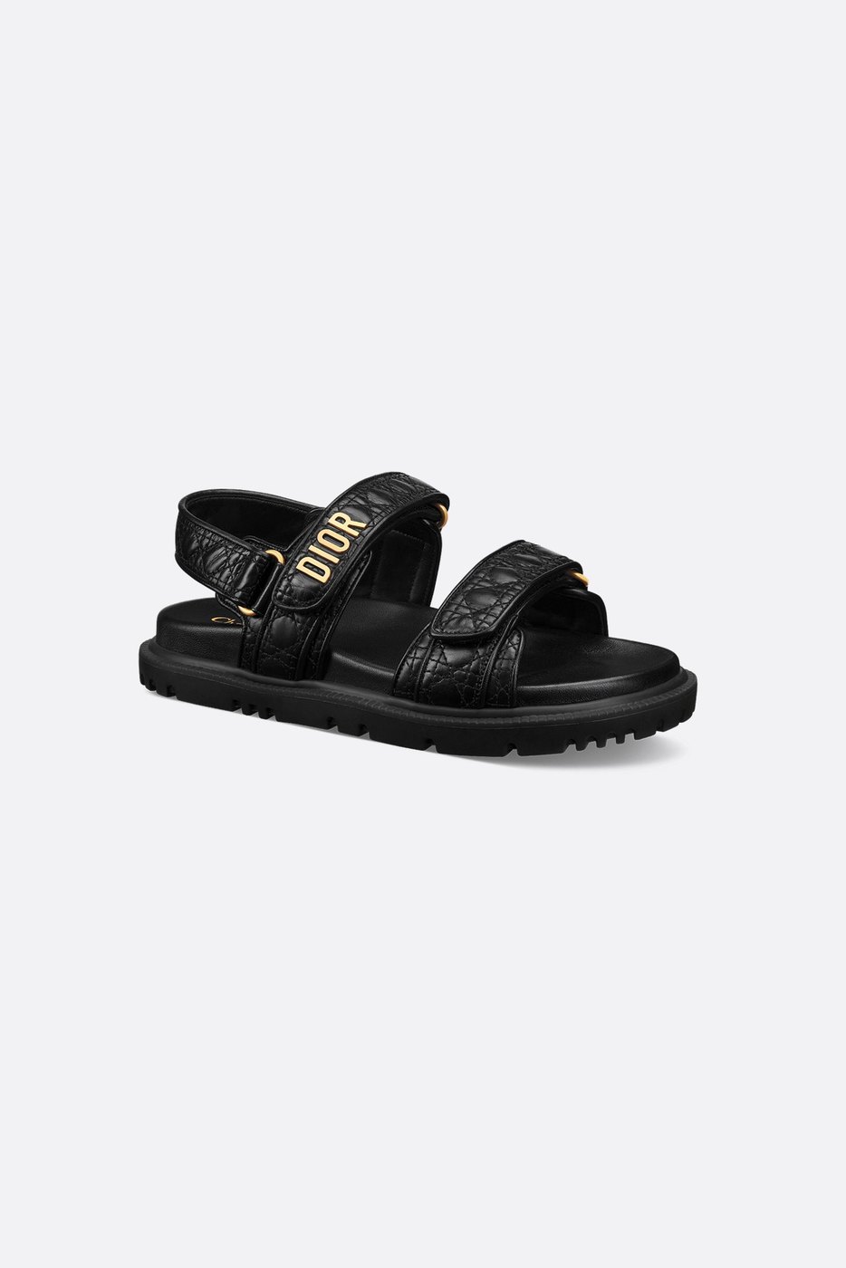 Dioract Sandal - Black Quilted Cannage Calfskin 1 Dioract Sandal - Black Quilted Cannage Calfskin 1