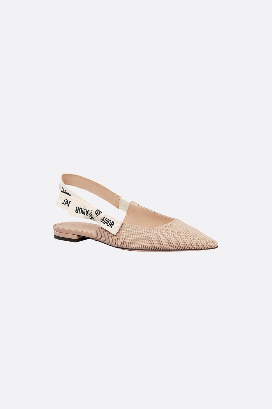 J'Adior Slingback Flat - Nude Technical Fabric 1 J'Adior Slingback Flat - Nude Technical Fabric 1